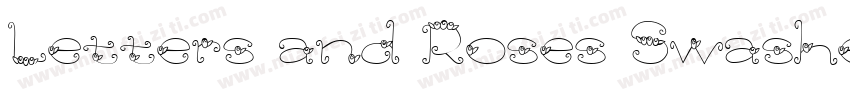 Letters and Roses Swashes字体转换